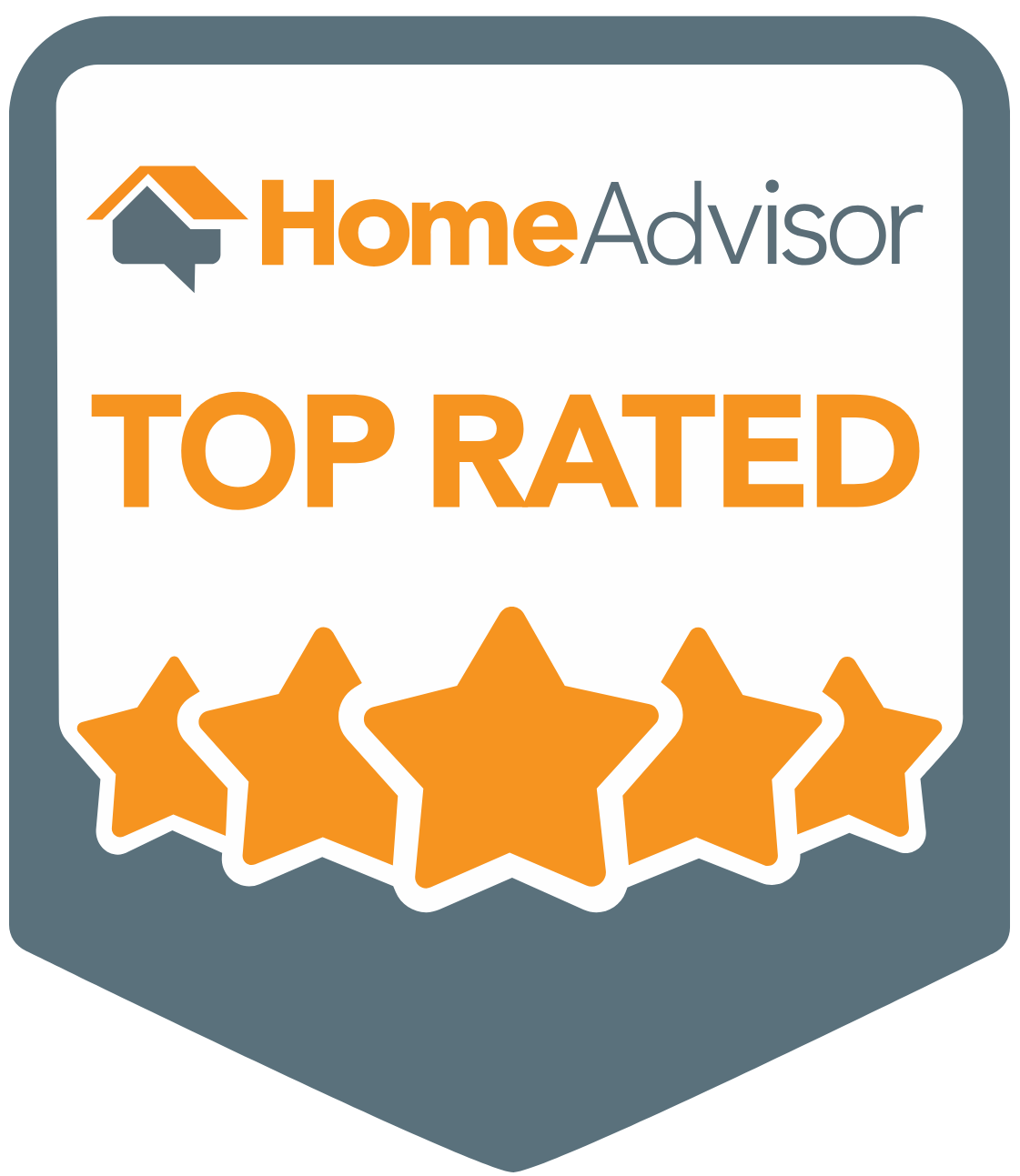HomeAdvisor Top Rated badge for a plumber in Gilbert, Arizona.